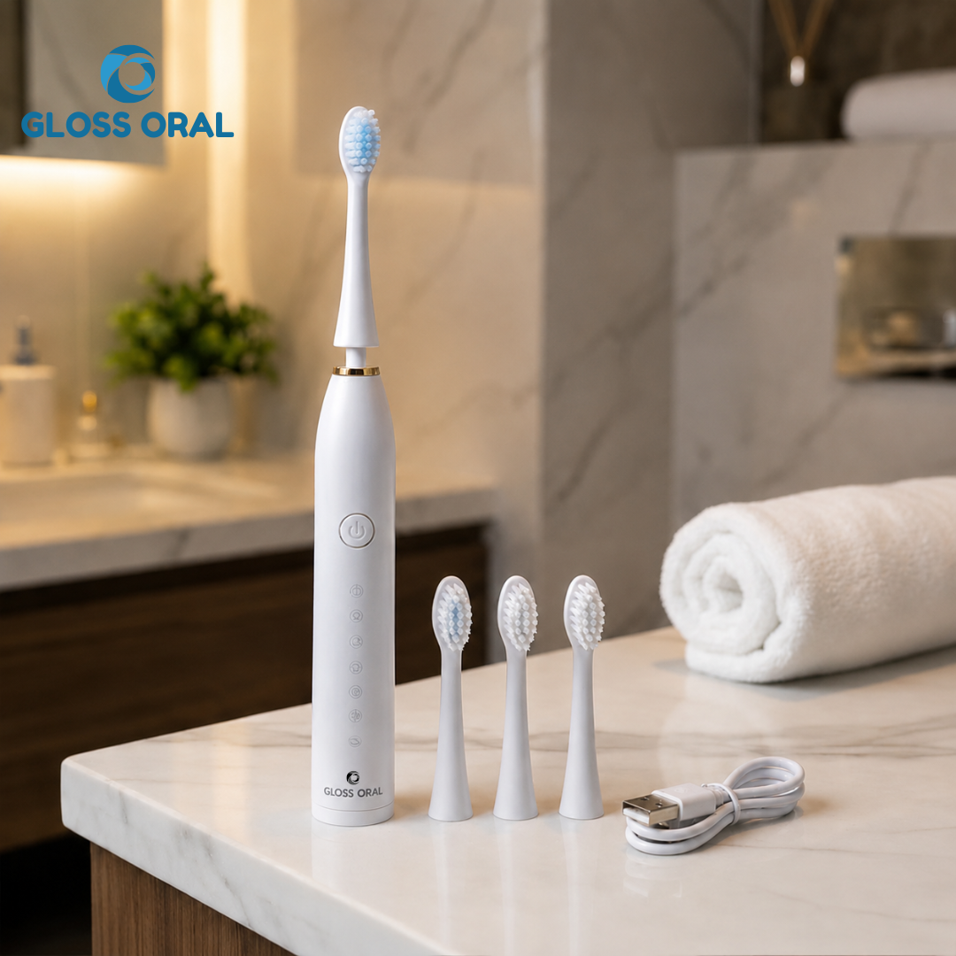 Rechargeable Electric Toothbrush With 4 heads