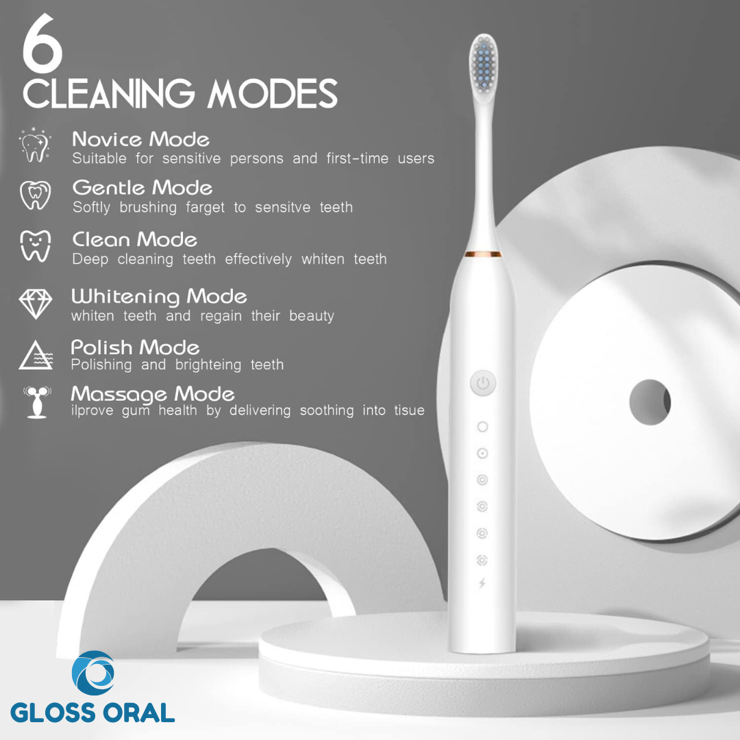 Rechargeable Electric Toothbrush With 4 heads